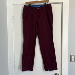 Dockers Women’s size 10 bootcut burgundy maroon dark red Y2K prep style khakis
